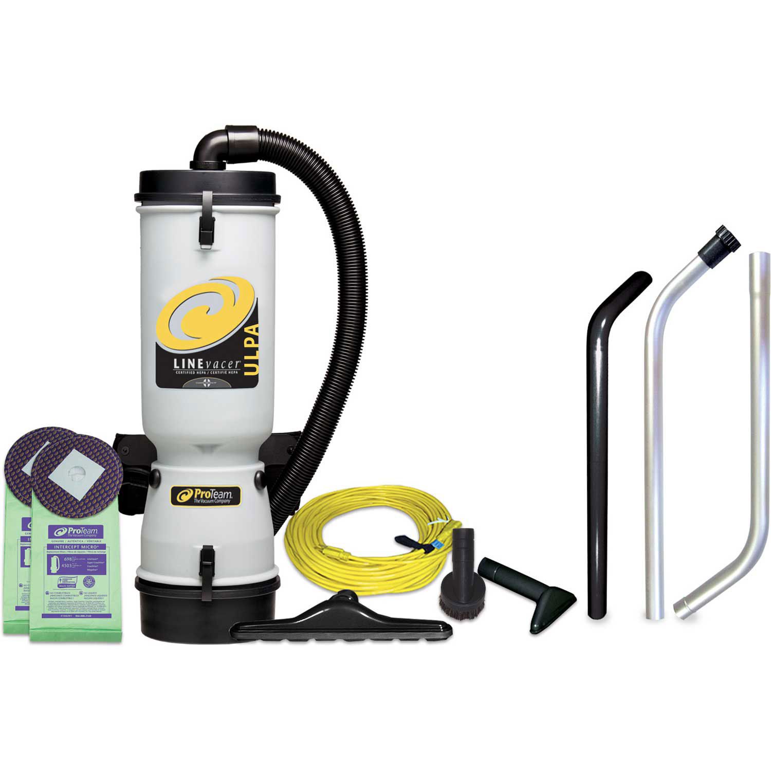 ProTeam® 10 Qt. LineVacer ULPA Backpack Vacuum w/High Filtration Tool