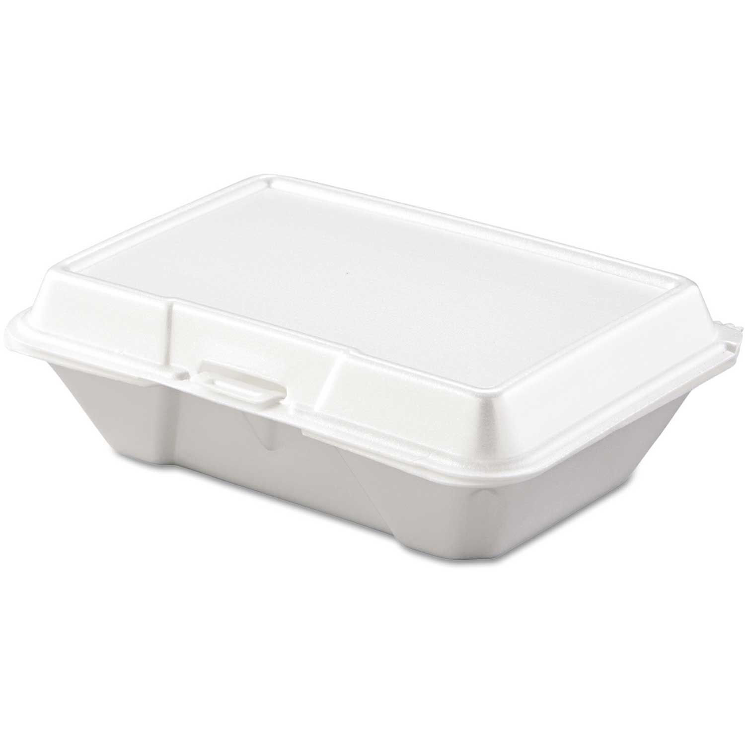 Hinged Lid Foam Food Containers 62/5" x 93/10" x 29/10" 200 Pack