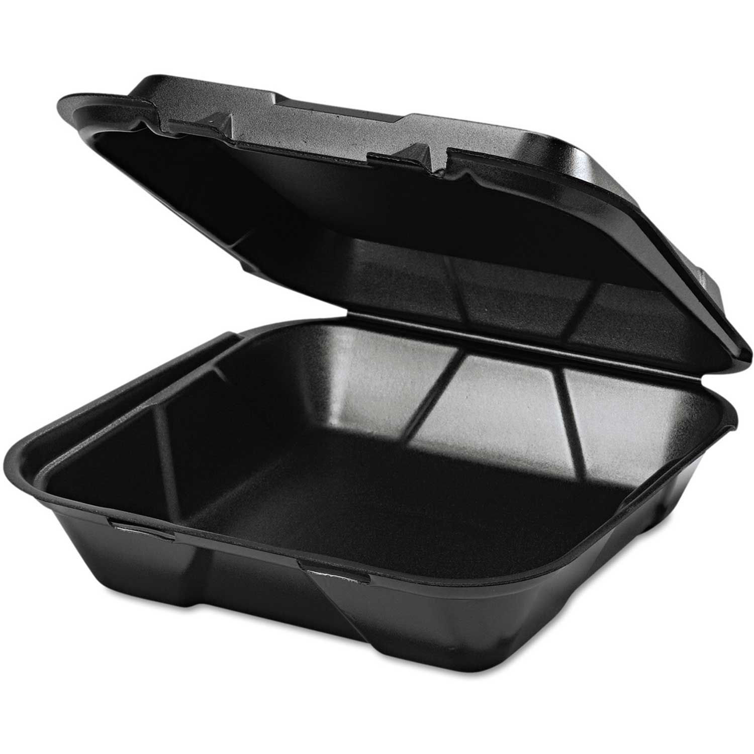 Hinged Lid Foam Food Container 9-1/4