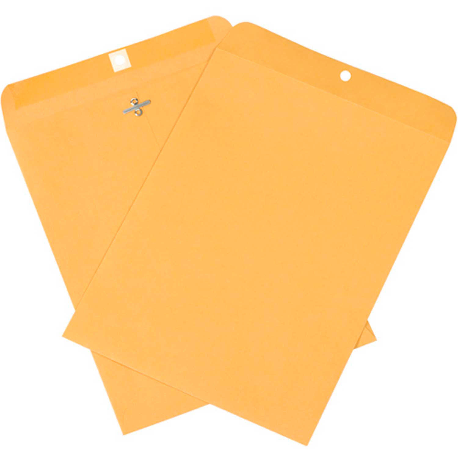 Kraft Clasp Envelopes, 9" x 12", 500 Pack, EN1004 50085227378908 eBay