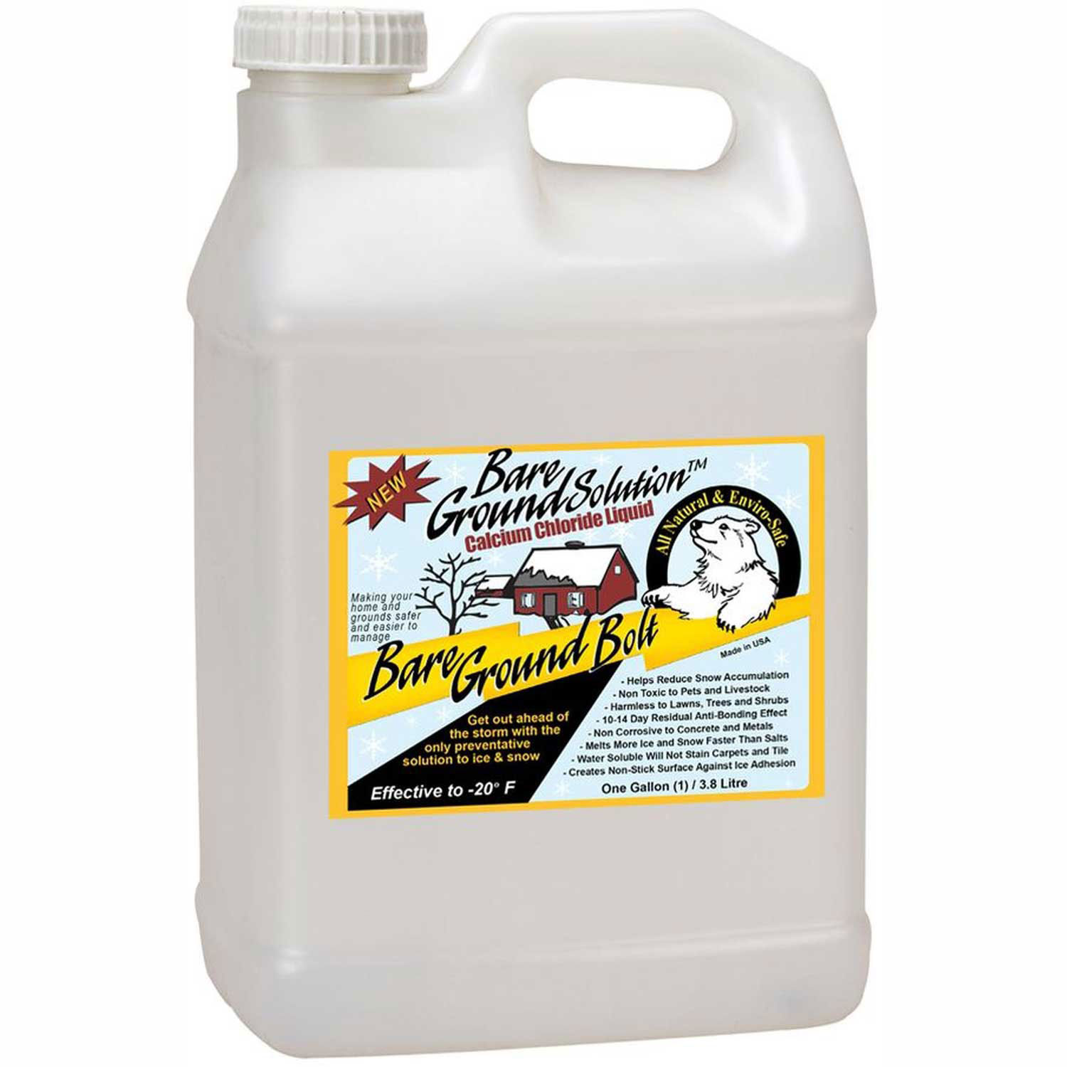 Bare Ground BGB2.5C Bolt Calcium Chloride Ice Melter Liquid 2.5