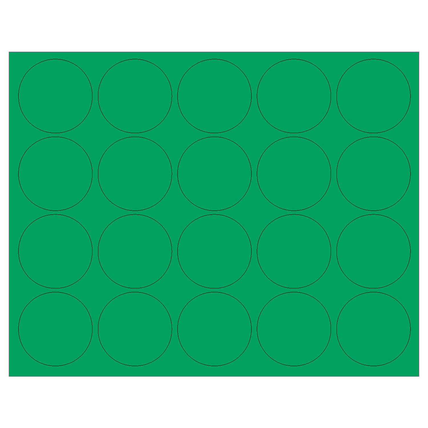 Whiteboard 3/4" Circles Green 20/Pack eBay