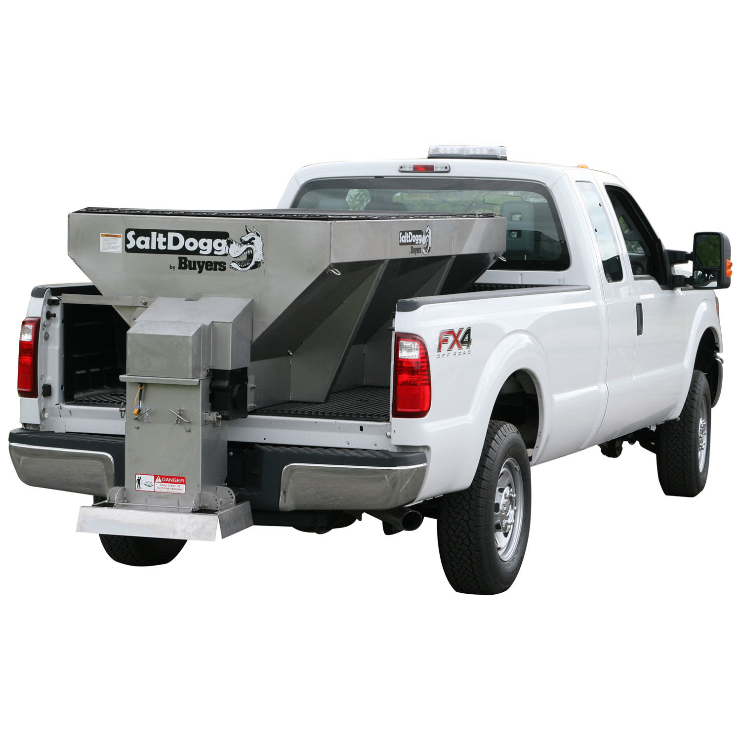 SaltDogg 1400701SS Slide-In Salt/Sand Spreader, Stainless, 1.5 Cu. Yd