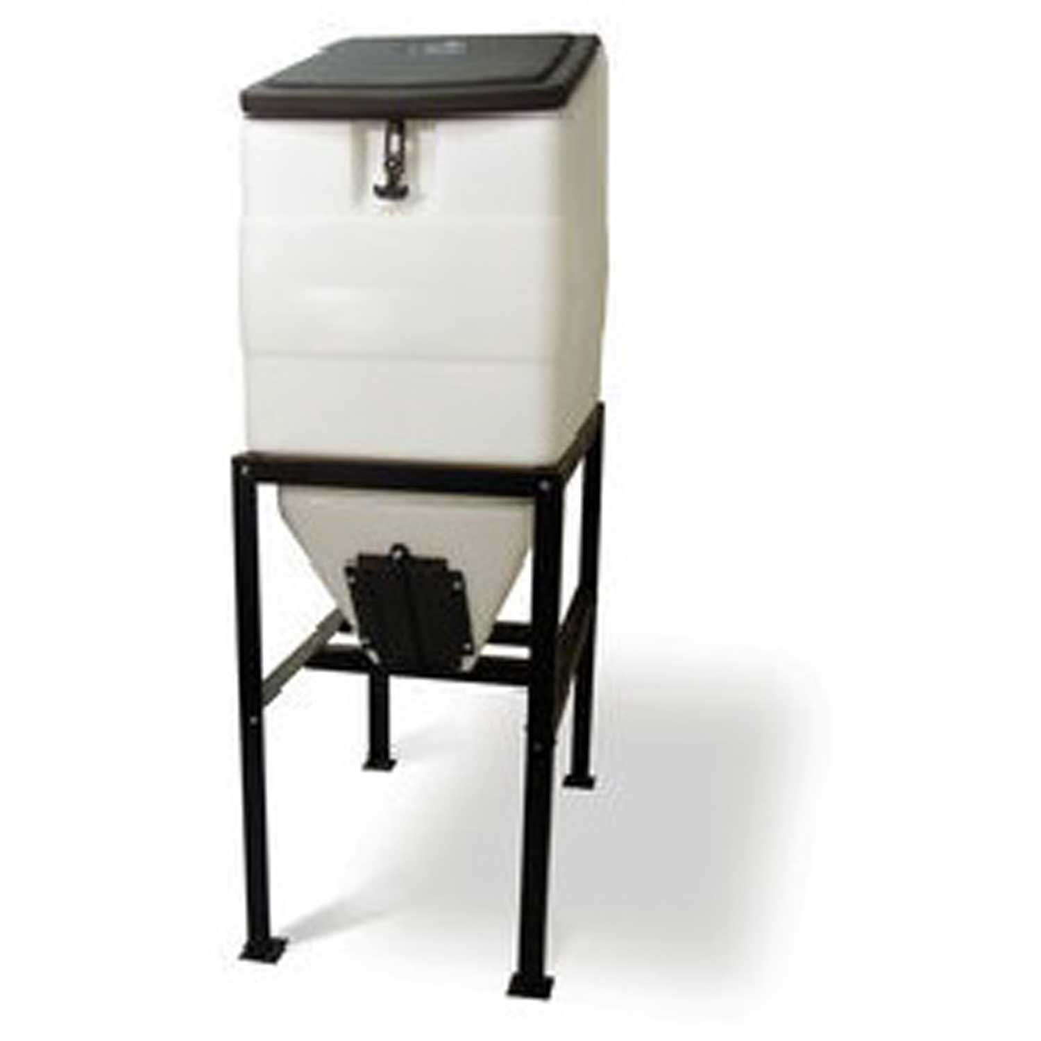 High Country BIN270 Plastics Feed Bin With Stand, 270 Lbs Cap, White