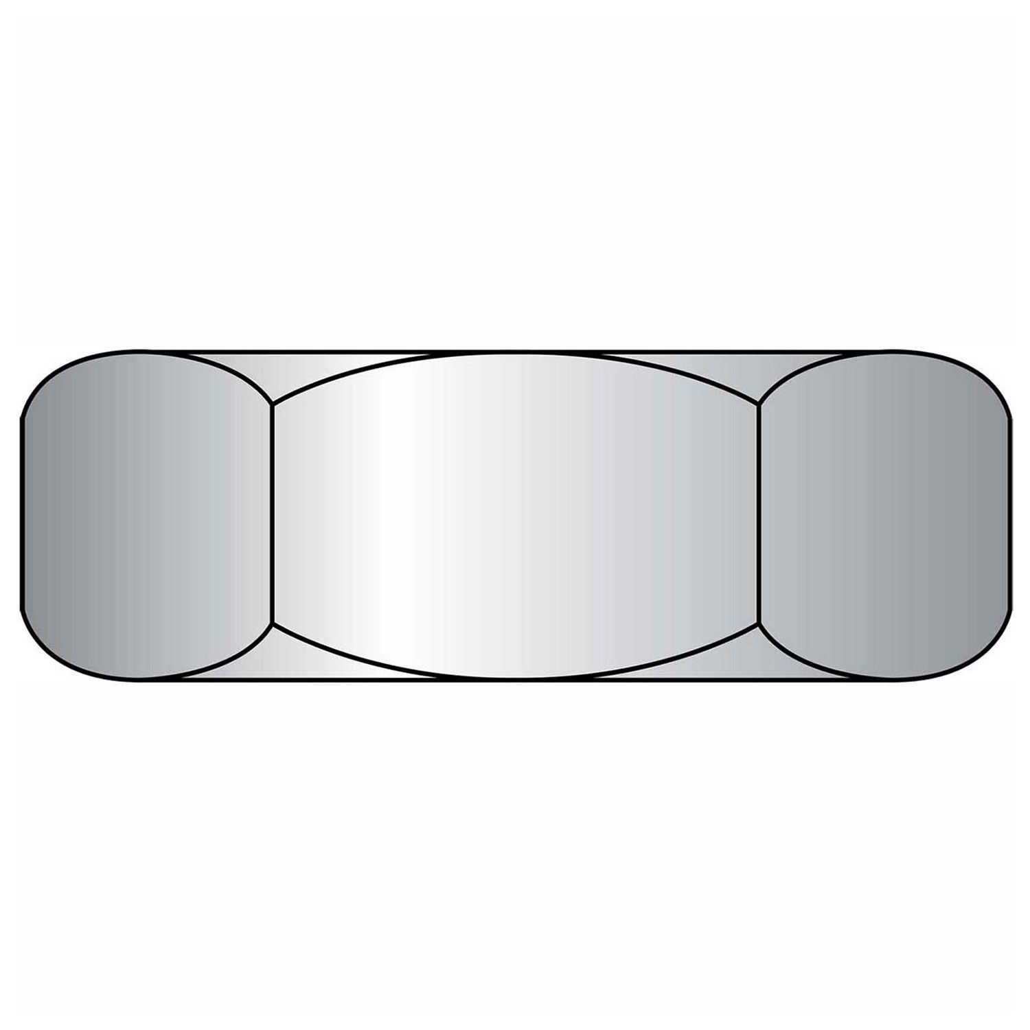 5//8-11 Low Carbon Steel Plain Finish Square Nut Pack of 2 Regular 25 pk,