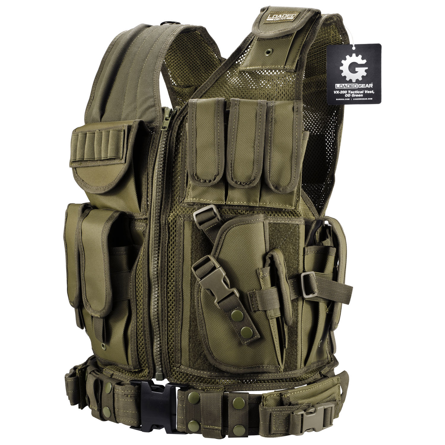 Loaded Gear VX-200 Tactical Right Hand Vest, OD Green | eBay