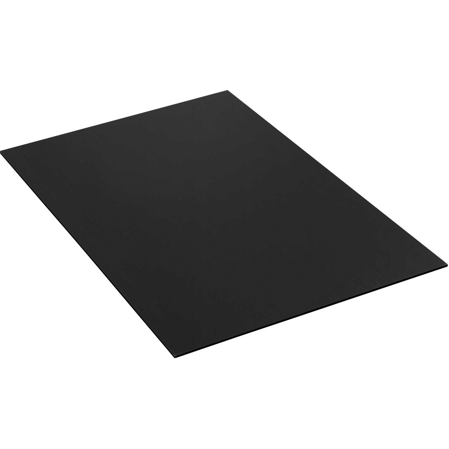 black cardboard sheet
