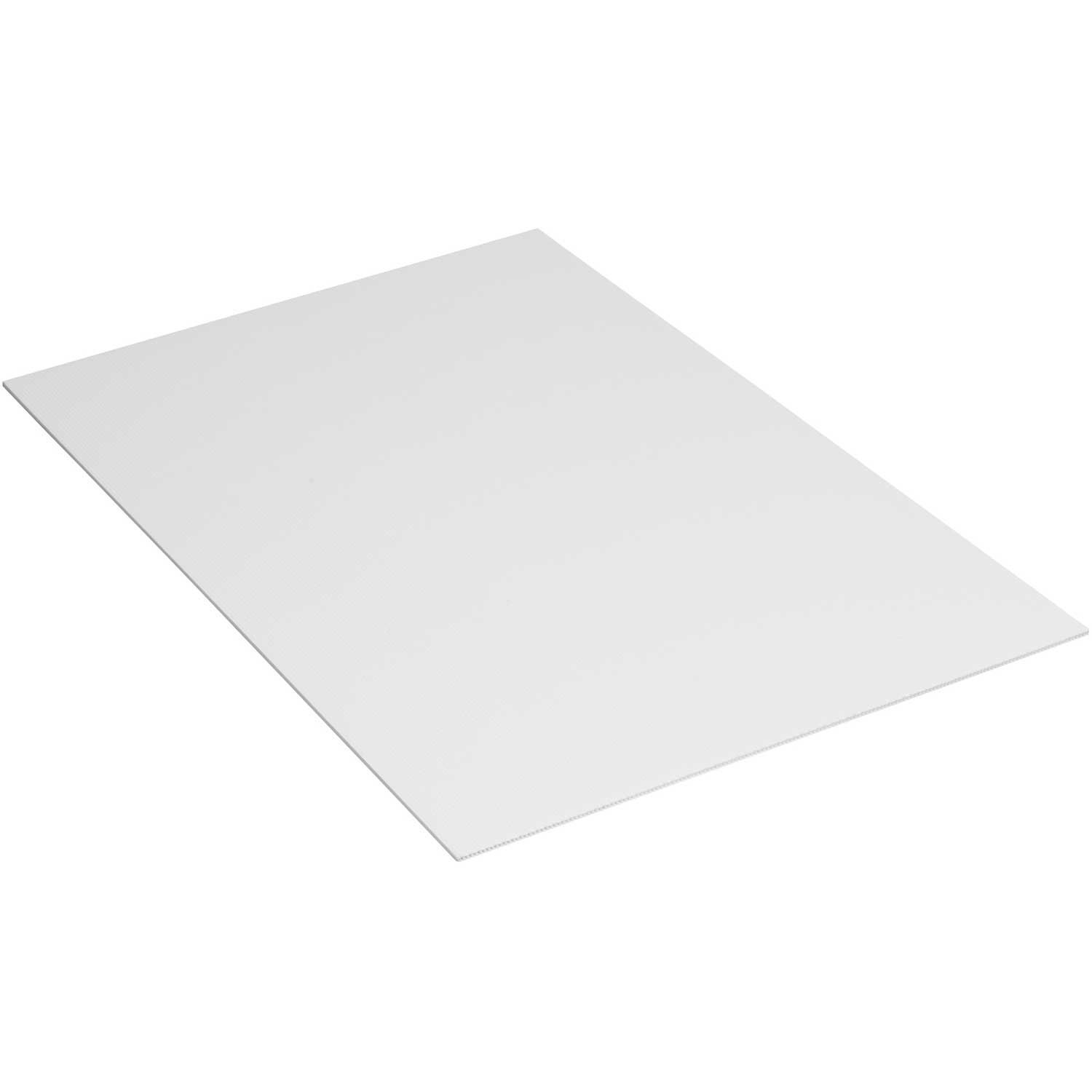Plastic Corrugated Sheets, White, 48" x 96", PCS4896W, Lot of 10 eBay