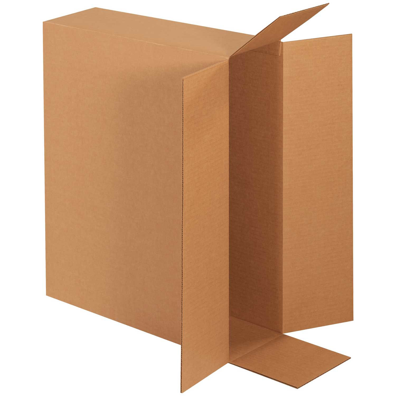 Lot of 10" x 10" x 24" Tall Cardboard Corrugated Boxes ECT-32 65 lbs Capacity