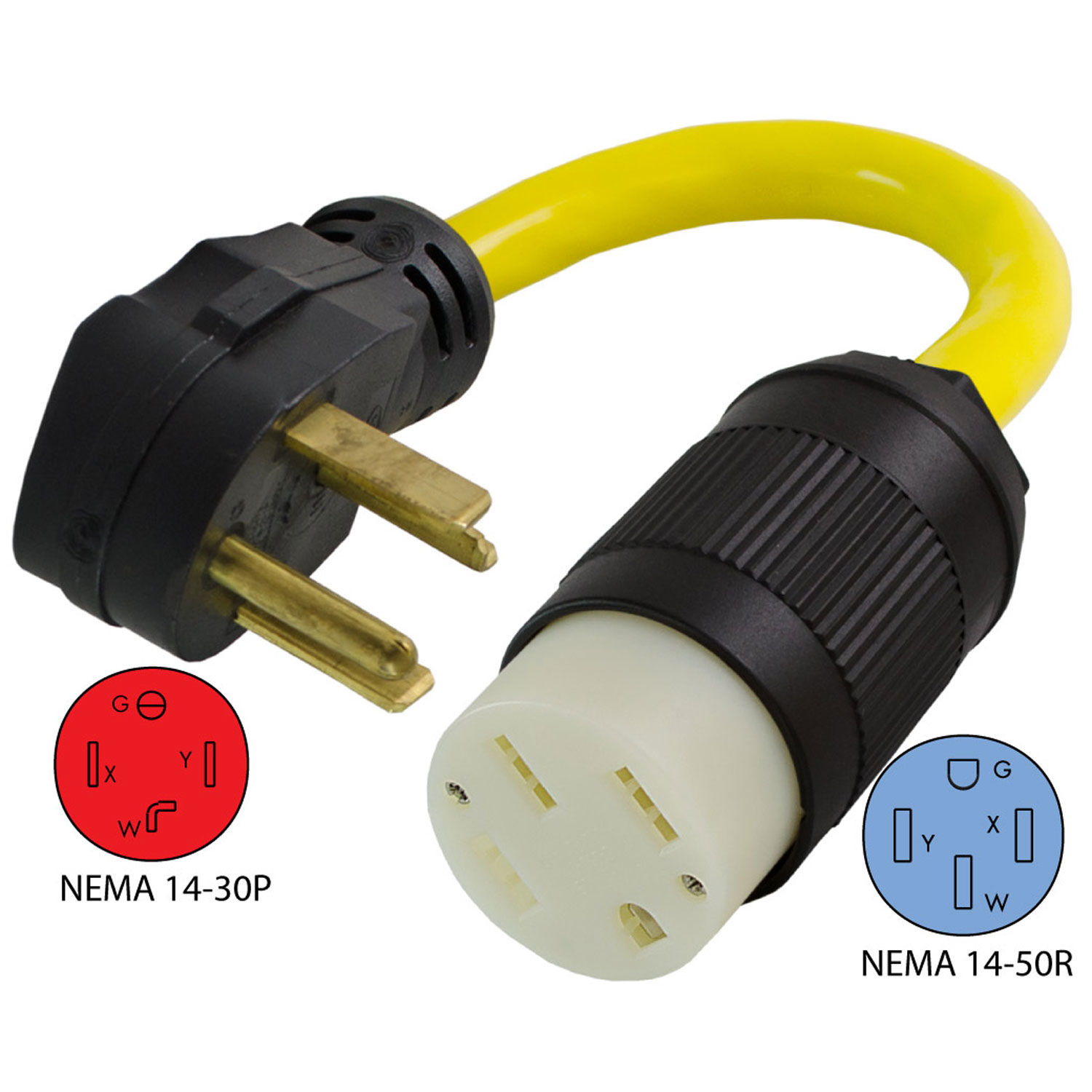 NEMA 1430P to NEMA 1450R Electric Vehicle Pigtail Adapter Cord eBay