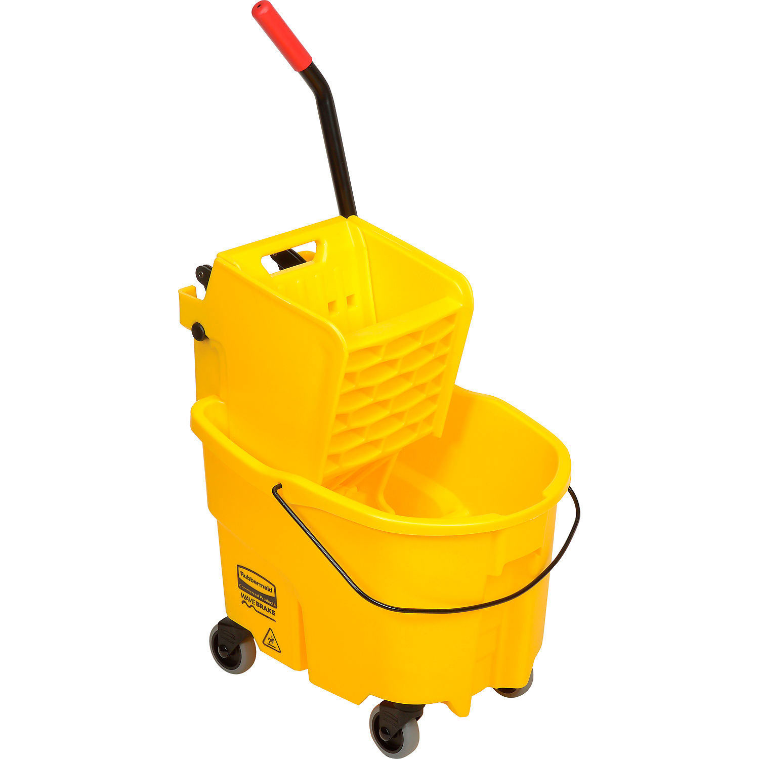 Rubbermaid Wavebrake Mop Bucket & Wringer Combo W/ Side Press, 26 Qt ...