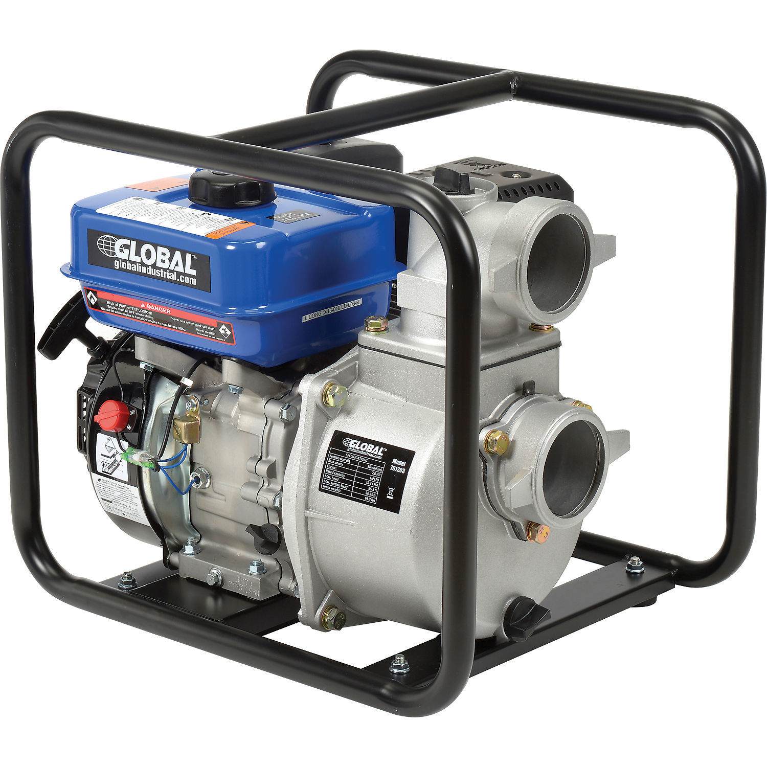 7HP Portable Gasoline Water Pump, 3" Intake/Outlet eBay