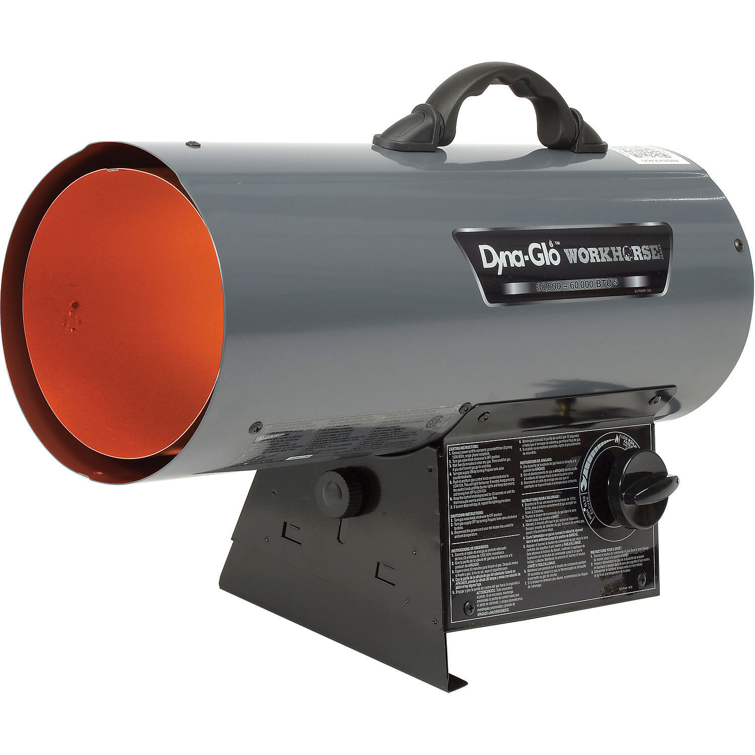 Dyna-Glo Workhorse LPFA60WH, 30K - 60K BTU LP Forced Air Heater | eBay