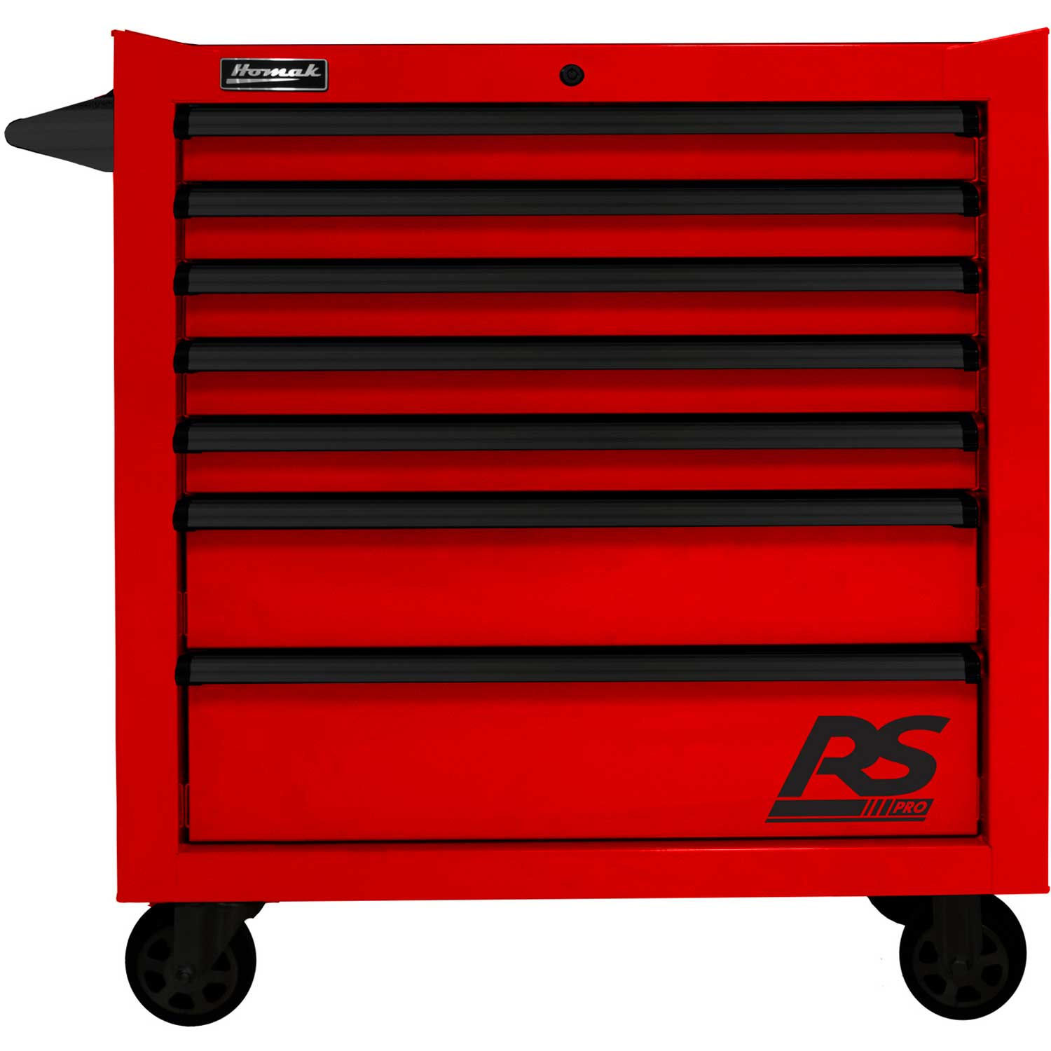 Homak Rd04036070 Rs Pro Series 7 Drawer Red Roller Tool Cabinet
