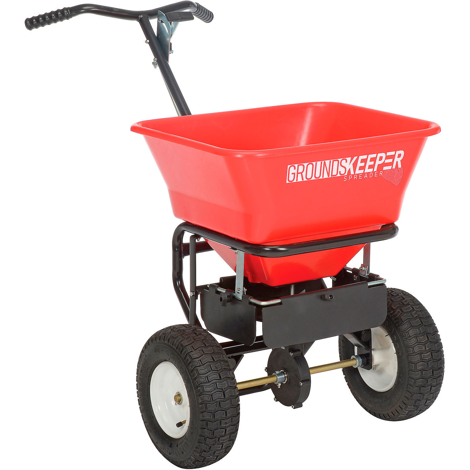 Buyers Products Groundskeeper Walk Behind Spreader, 100 Lb. Capacity
