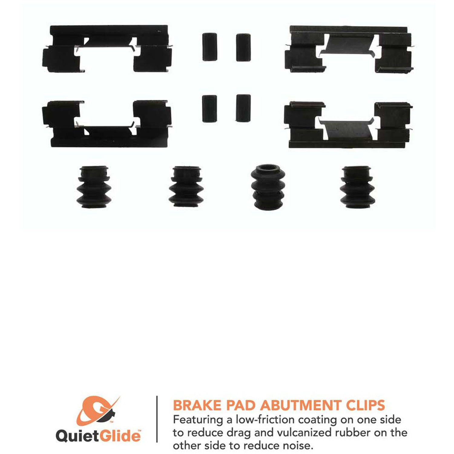 Front Carlson H5660Q Disc Brake Hardware Kit