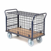 Euro Style Wire Security Deck Truck, 60 x 30, 1200 Lb. Capacity