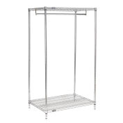 Nexel 2-Shelf Garment Floor Rack, 24"D x 36"W x 63"H