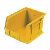 Plastic Stacking Bin, 8-1/4 x 10-3/4 x 7 Yellow - Pkg Qty 6