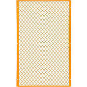 Global Industrial Machinery Wire Fence Partition Panel, 3'W, Yellow