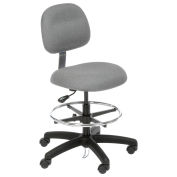 ESD Stool with Pneumatic Height Adjustment, Gray