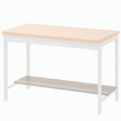 Global Industrial Lower Shelf Plastic Laminate for Euro Bench- 48"W x 12"D - Gray