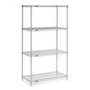 Nexel 14246C Nexel Chrome Wire Shelving, 24"W X 14"D x 63"H