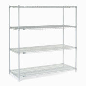 Nexel 18606C Nexel Chrome Wire Shelving, 60"W X 18"D x 63"H