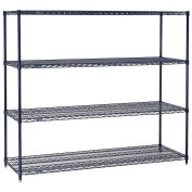 Nexel 18726N Nexel 63"H Nexelon Wire Shelving, 72"W X 18"D