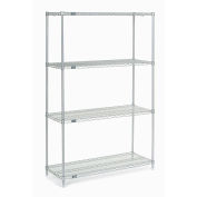 Nexel 18487C Nexel Chrome Wire Shelving, 48"W X 18"D x 74"H