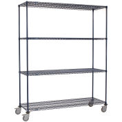 Nexel Wire Shelf Truck, 36x24x69, 1200 Lb. Capacity