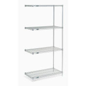 Nexel Wire Shelving Add-On, Poly-Z-Brite, 42"W X 24"D X 74"H