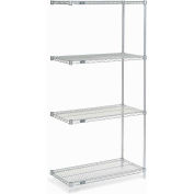 Nexel Wire Shelving Add-On, Poly-Z-Brite, 36"W X 18"D X 86"H