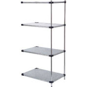 Galvanized Steel Solid Shelving Add-On, 36x24x74