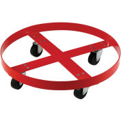 600 Lb. Capacity Drum Dolly for 55 Gallon Drum - Rubber Wheels