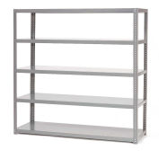 Global Industrial 5 Shelf, Extra Heavy Duty Steel Shelving Unit, 72"W x 24"D x 96"H, Gray