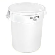 Rubbermaid Brute® Trash Container, 20 Gallon, White