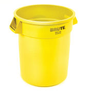 Rubbermaid Brute® Trash Container, 20 Gallon, Yellow