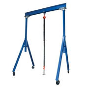 Vestil Steel Gantry Crane AHS-2-10-12 2000 Lb. Capacity, Adjustable Height