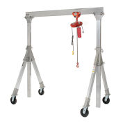 Vestil Aluminum Gantry Crane AHA-4-10-10 Adjustable Height - 4,000 lb. Cap.