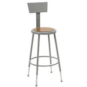 Shop Stool With Manual Height Adjustment Steel, 350 Lbs Capacity