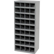 Durham Steel Storage Parts Bin Cabinet, Open Front, 36 Compartments