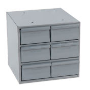 Durham Steel Storage Parts Drawer Cabinet, 11-3/4x11-5/8x10-7/8, 6 Compartments