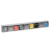 Quantum QTB309 Tilt Out Storage Bin, 9 Compartments Gray