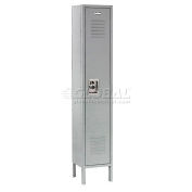 Single Tier Locker, 12x18x72, 1 Door Unassembled, Gray