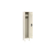 Single Tier Locker, 15x18x72, 1 Door, Unassembled, Tan