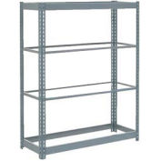 Boltless Heavy Duty Shelving 48"W x 12"D x 60"H, 4 Shelves, No Deck