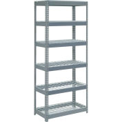 Boltless Extra Heavy Duty Shelving 36"W x 12"D x 60"H, 6 Shelves, Wire Deck