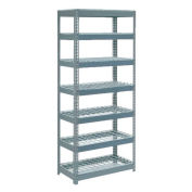 Boltless Extra Heavy Duty Shelving 36"W x 24"D x 84"H, 7 Shelves, Wire Deck