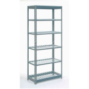 Boltless Heavy Duty Shelving 36"W x 12"D x 96"H, 6 Shelves, Wire Deck